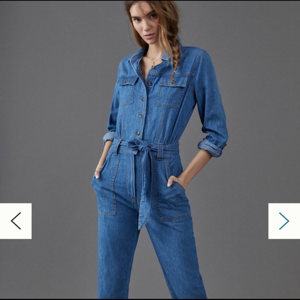 Anthropologie pilcro denim jumpsuit